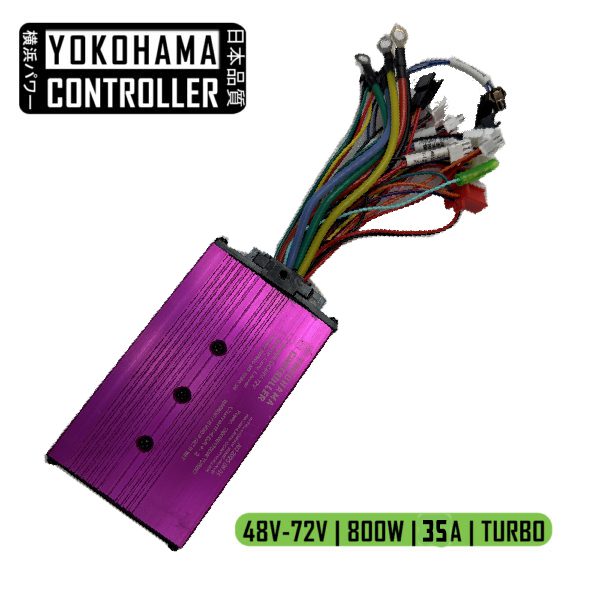 בקר יוקוהמה סגול TURBO 35A 48V-72V 800W לאופניים חשמליים