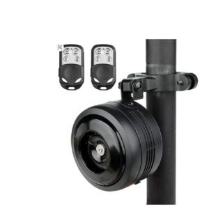 אזעקת אופניים אלחוטית עם 2 שלטים נטען USB